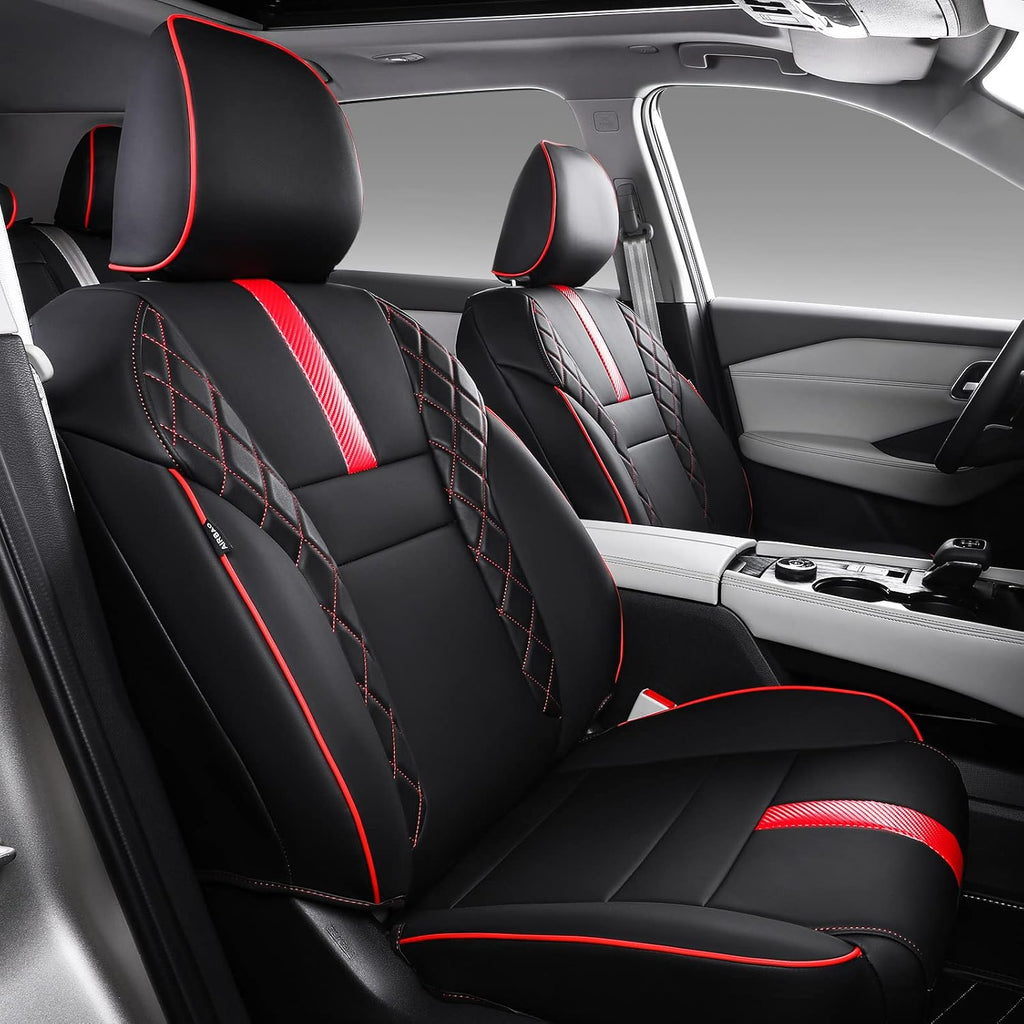 Front and Back PU Leather Car Seat Covers for 2021-2023 Nissan Rogue T99055