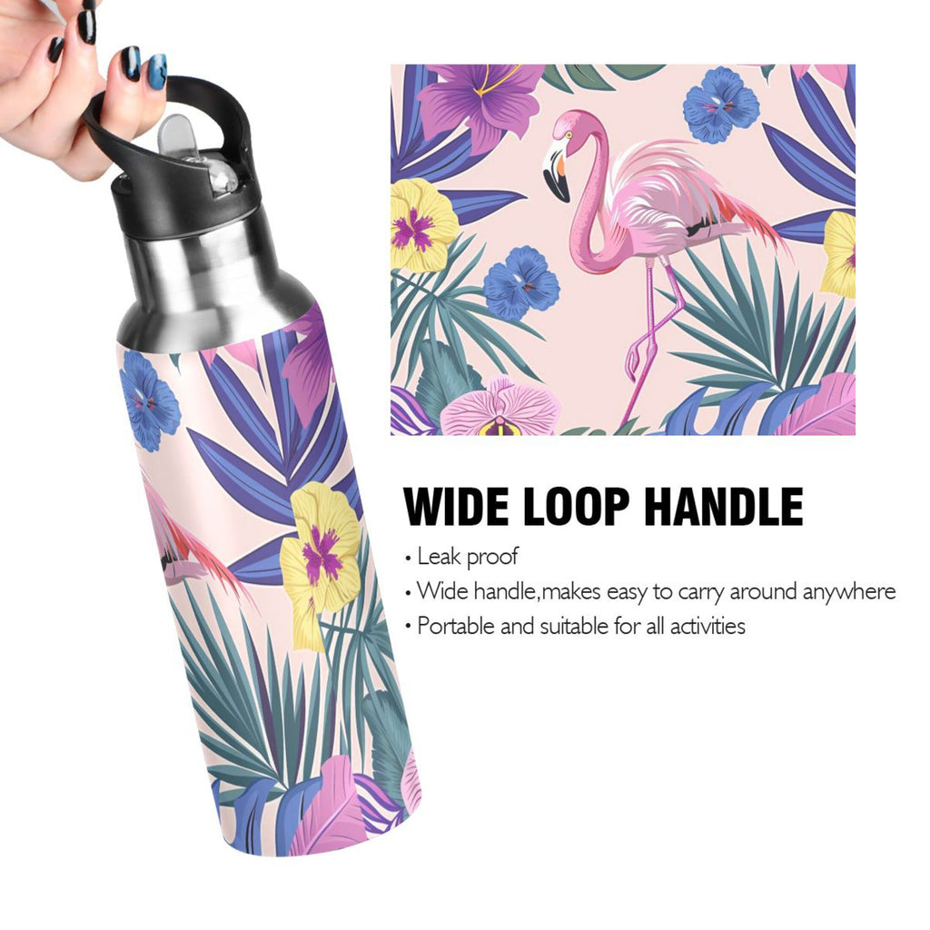 Insulated Stainless Steel Water Bottle with Straw Lid 20 oz O928151