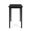 Acacia Wood Square Bar Table Dark Gray M478