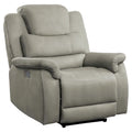Gray Microfiber Power Reclining Chair G69697