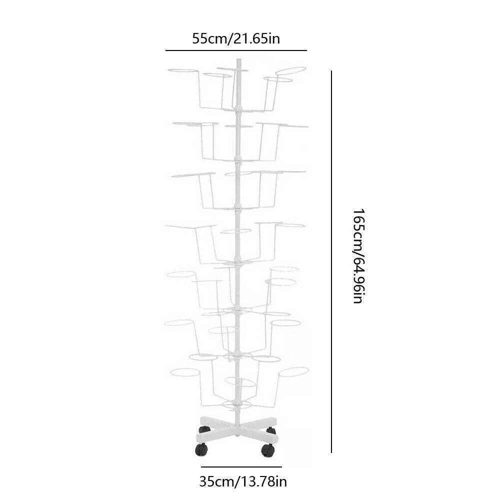 Adjustable Rotating 7 Tier Hat Display Rack J59117