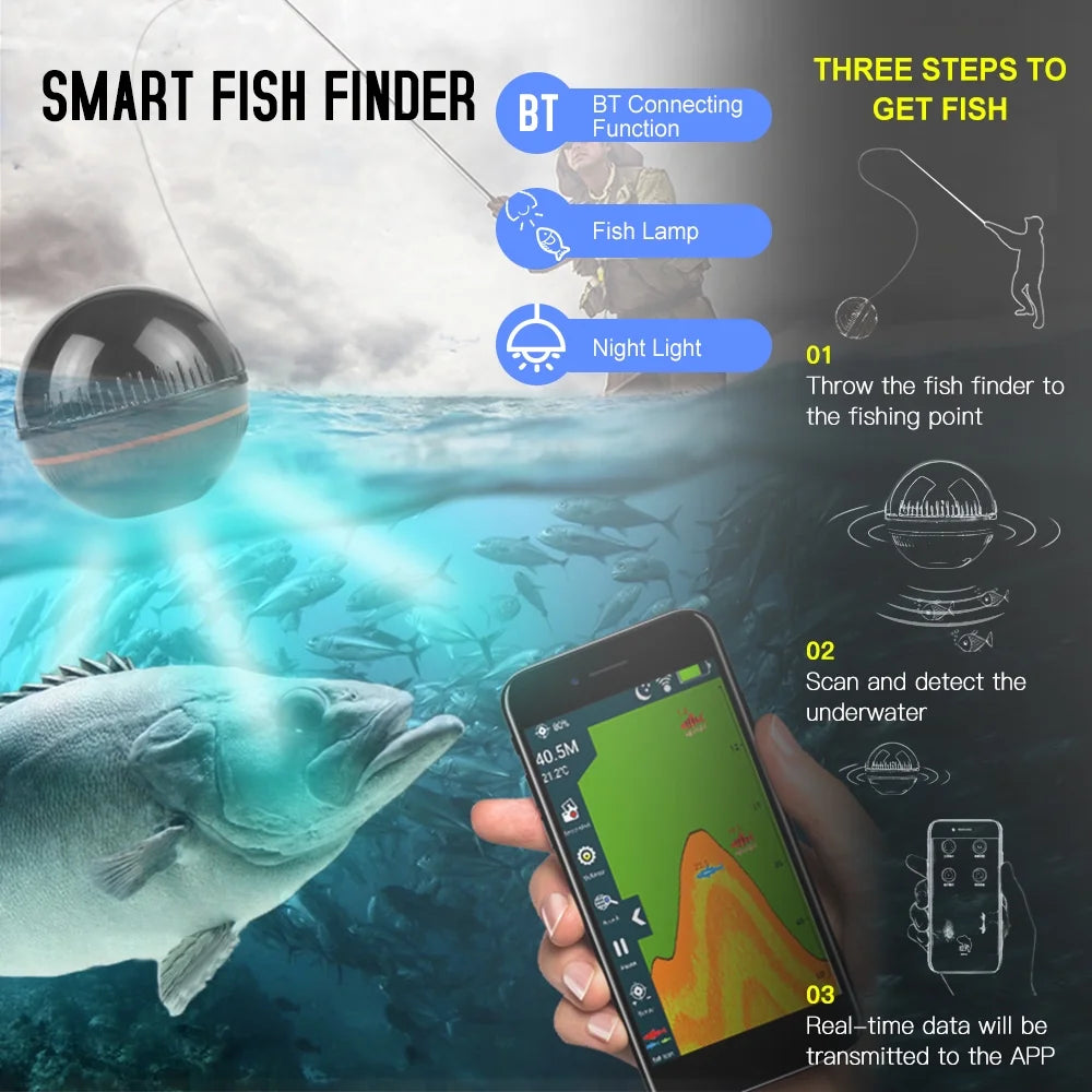 Ice Fish Smart Portable Fish Detector P741