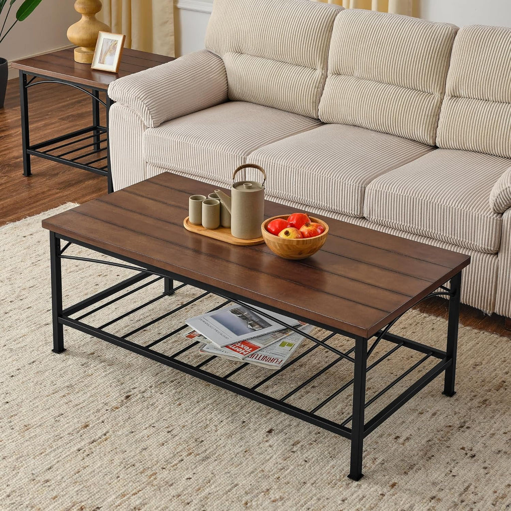 Brown 3 Piece Coffee Table and 2 End Side Tables N581299