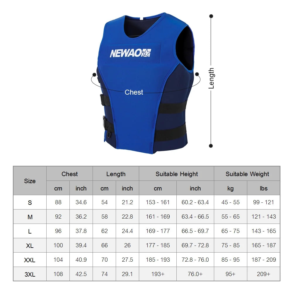 Adults Neoprene Life Jacket M903
