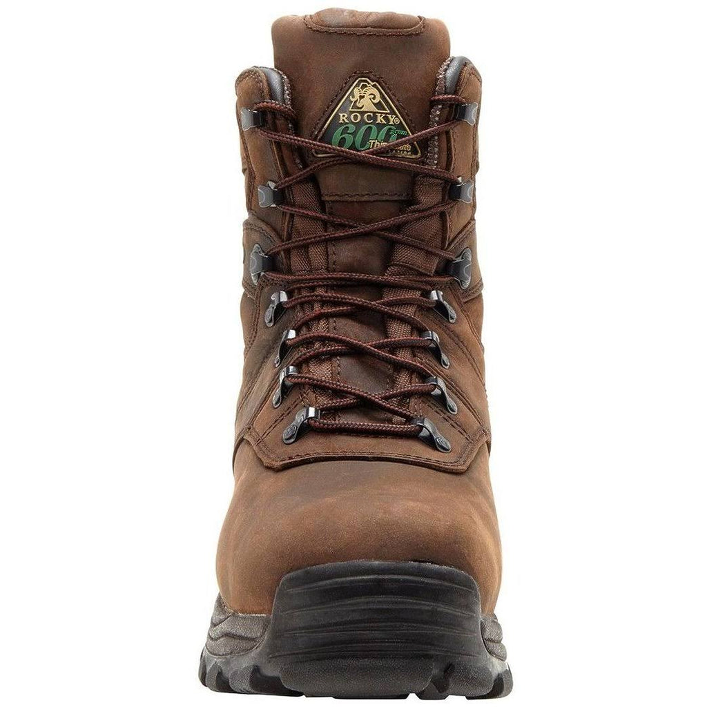 Insulated Waterproof Brown Utility Boots R221