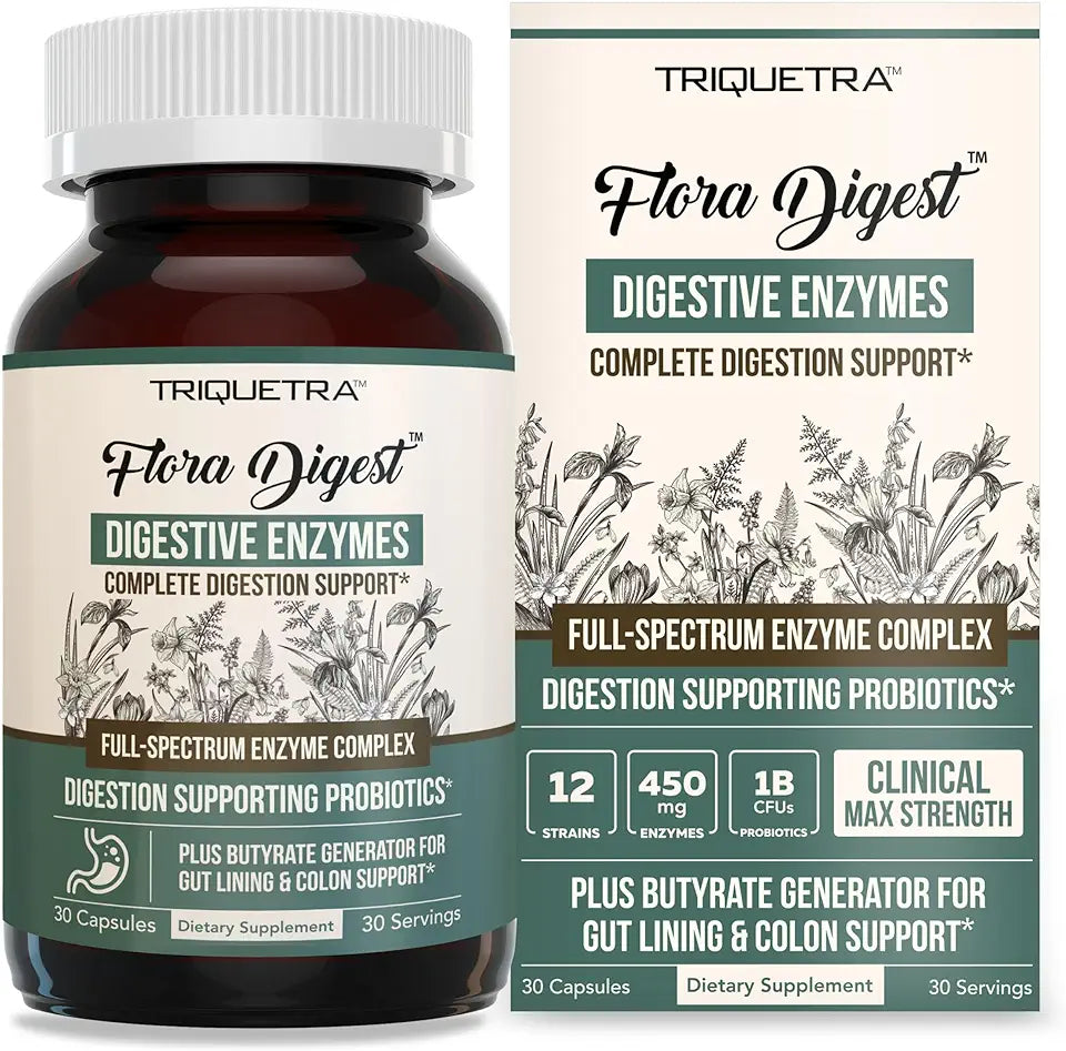 3-in-1 Digestive Enzymes Probiotics Postbiotic 30 Capsules K903066