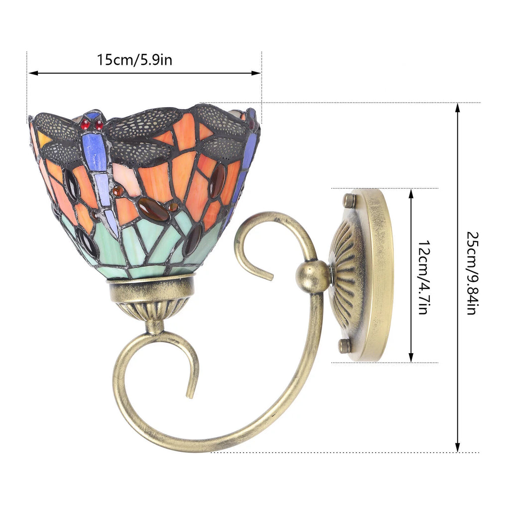 Stained Glass LED Wall Sconce R39929