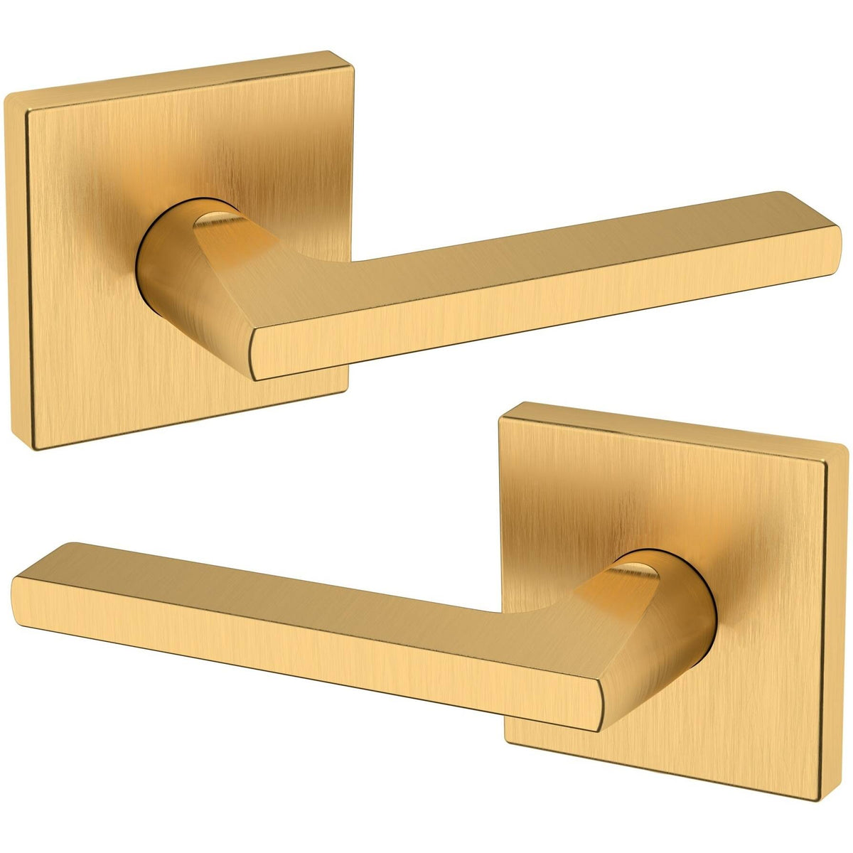 Satin Nickel Double Dummy Door Lever P8329