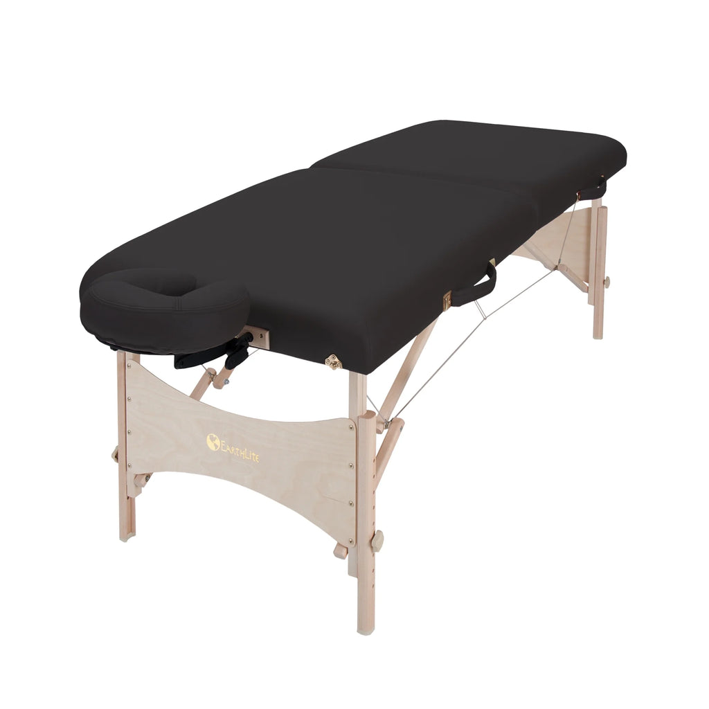 Portable Massage Table Package Deluxe Adjustable Headrest, Hard Maple M662