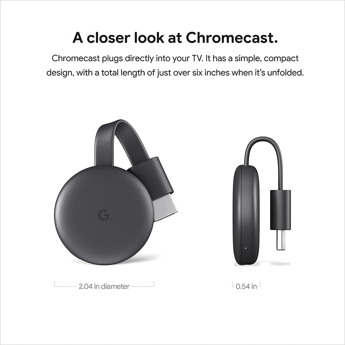 Charcoal Streaming Device with HDMI Cable V46355