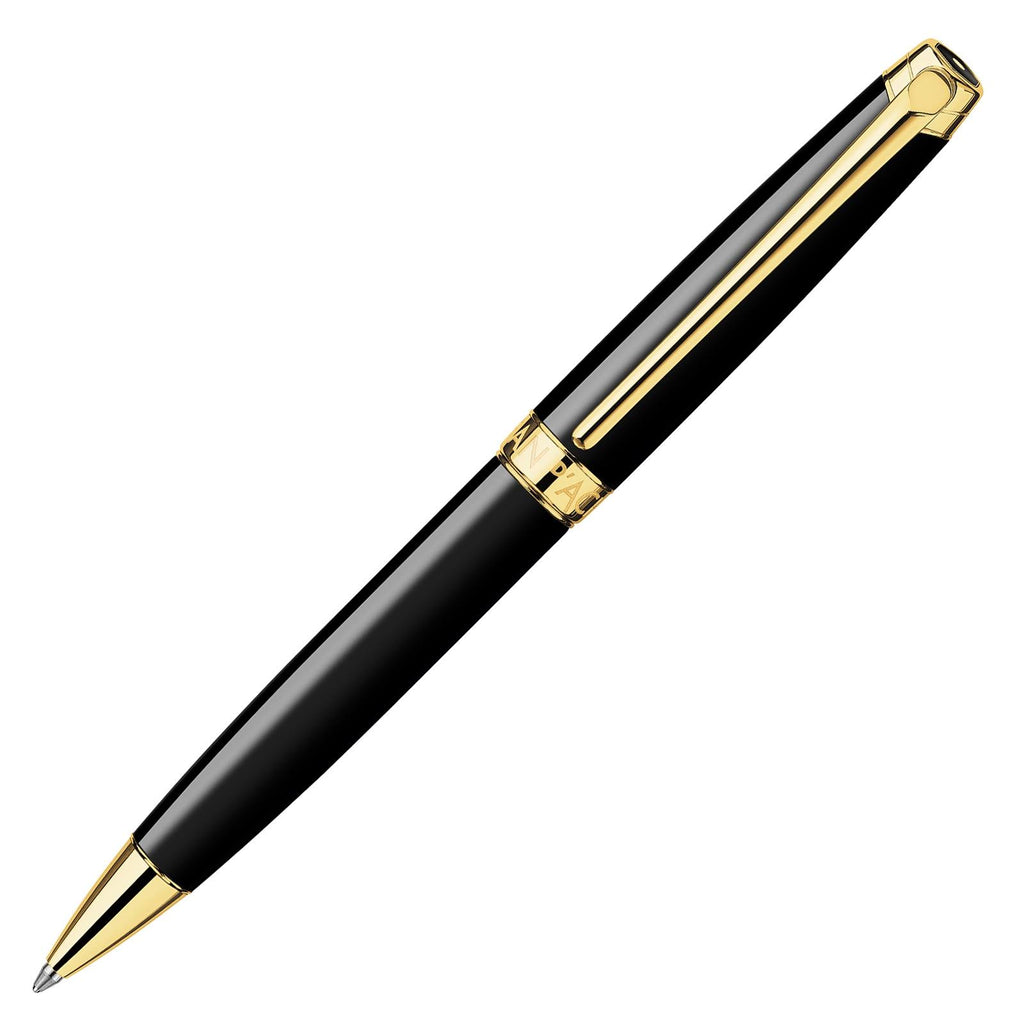 Ebony Black Gold Plated Ballpoint Pen L3505