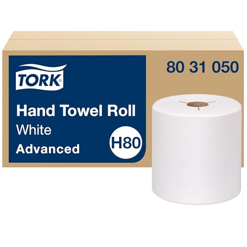 Natural White 100% Recycled Fiber Hand Towel Roll, 6 Rolls x 800 ft Q22386
