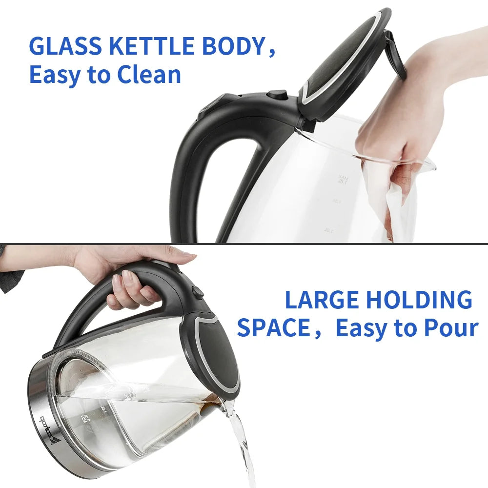 1.8L Glass Electric Kettle with Auto Shut-Off I167220