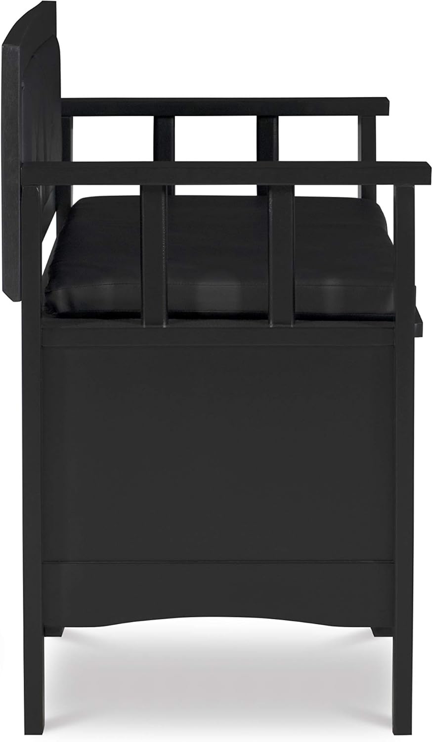 Black Padded Bench X50616