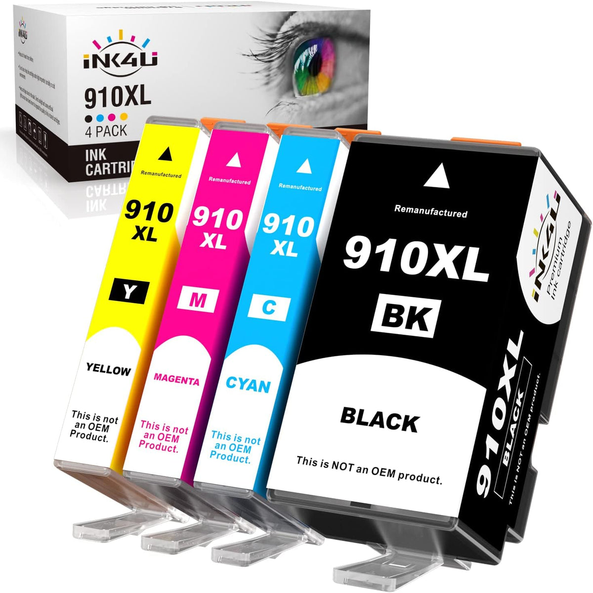 4-Pack Compatible Ink Cartridge Replacement High Yield L15140