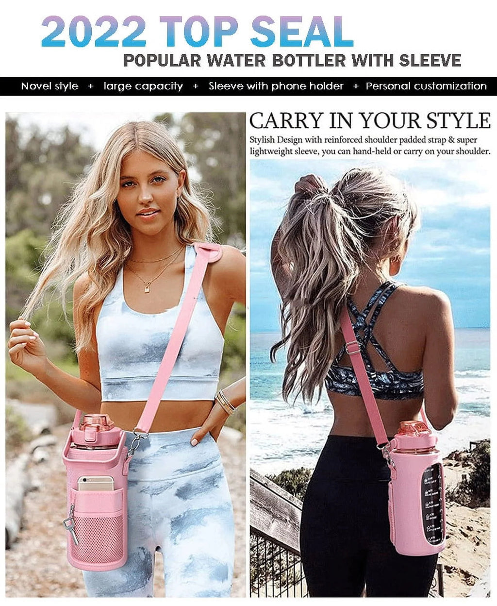 60 oz Water Bottle with Pocket Q9465