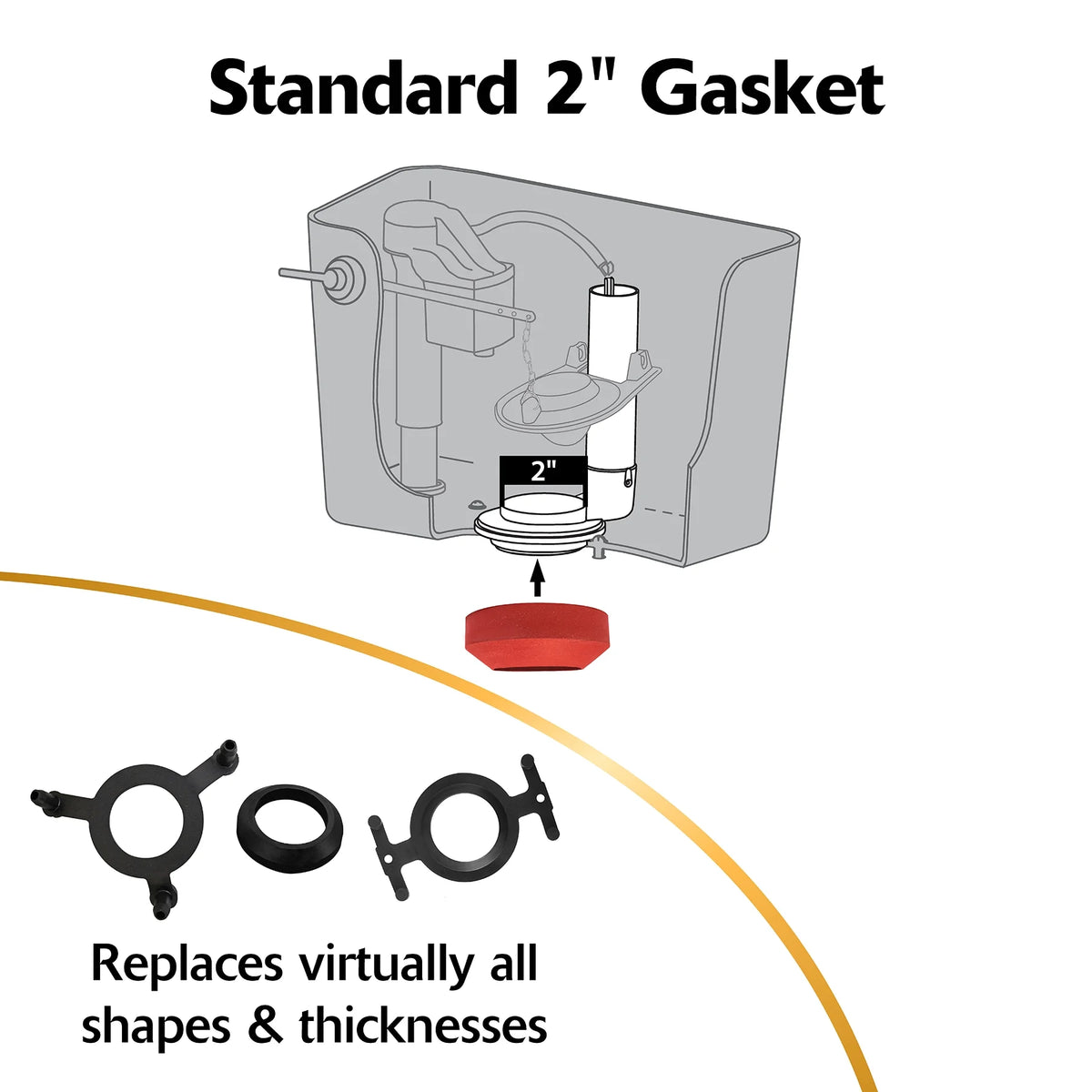 2-inch Complete Toilet Repair Kit, 1-Pack U761645
