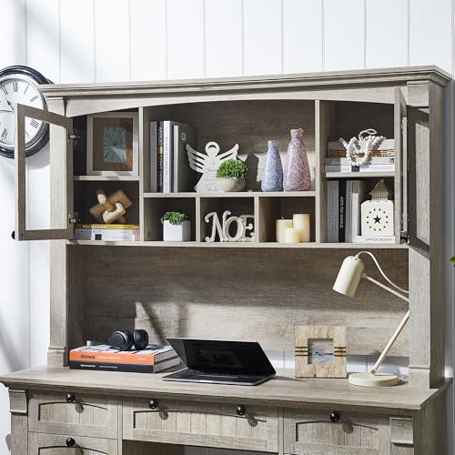 60" White Wood Executive Desk with Drawers G76069