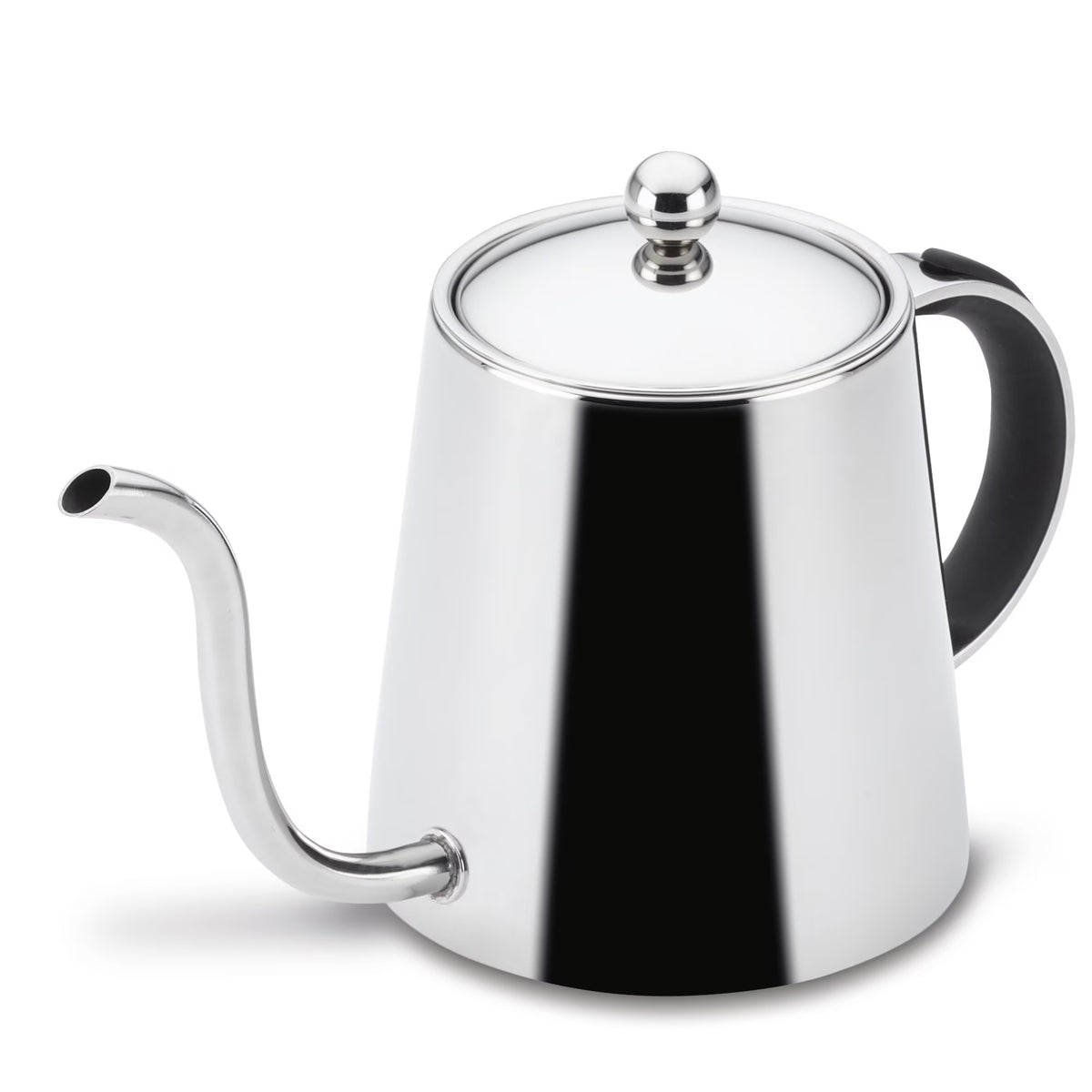 Stainless Steel Pour Over Teapot with Black Handle, 23-Ounce O737870