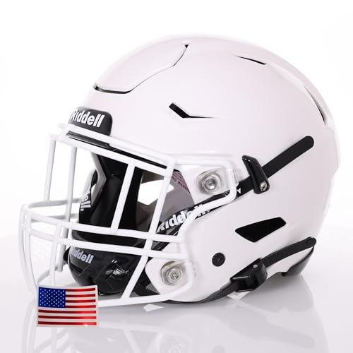 Adult Football Helmet with White Facemask W257