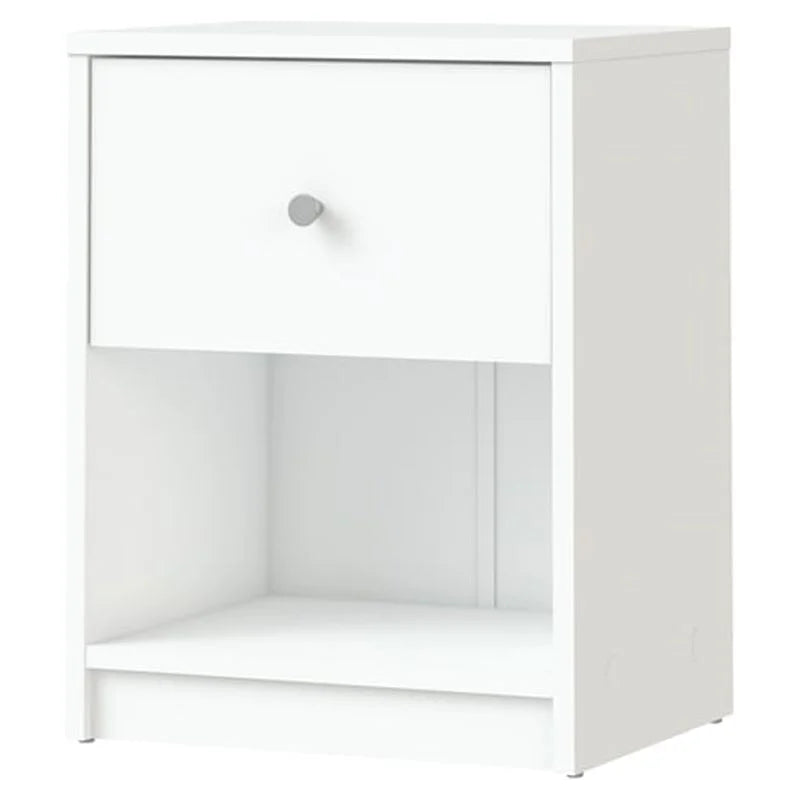 White 2 Piece Wood Dresser and Nightstand Set O997