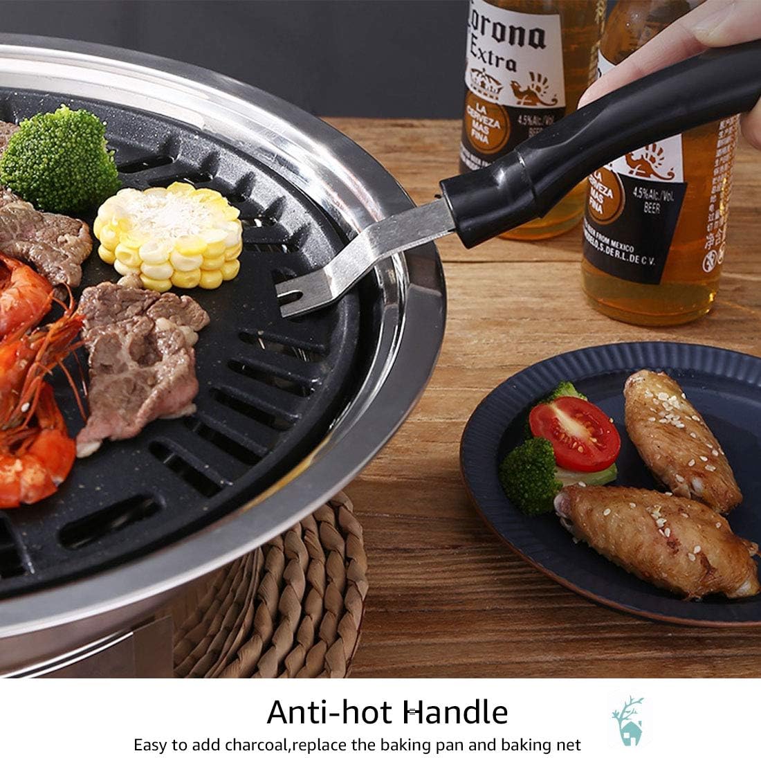Portable Stainless Steel Charcoal Grill E515
