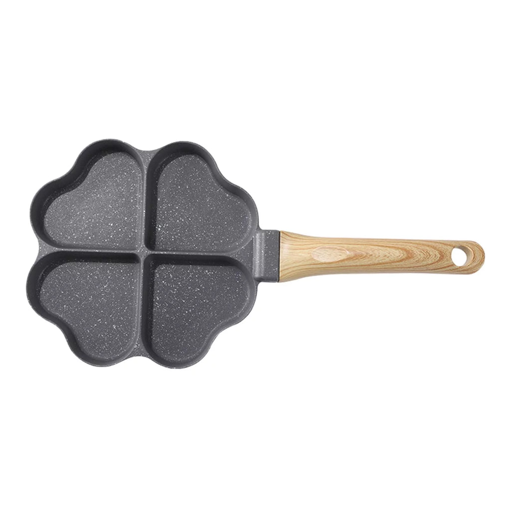 Black 4 Holes Egg Frying Pan X113