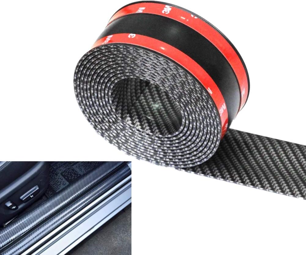 Carbon Fibre Car Door Sill Guards Protector 3x250cm Pack of 2 F574