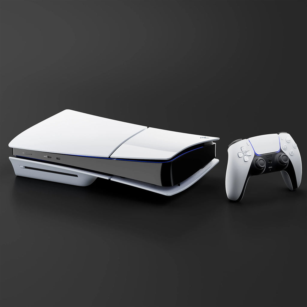 White 2TB SSD PS5 Gaming Console with Two Controllers C69665
