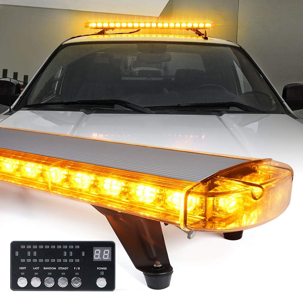 48 Inch LED Amber Rooftop Strobe Lights Bar H331099