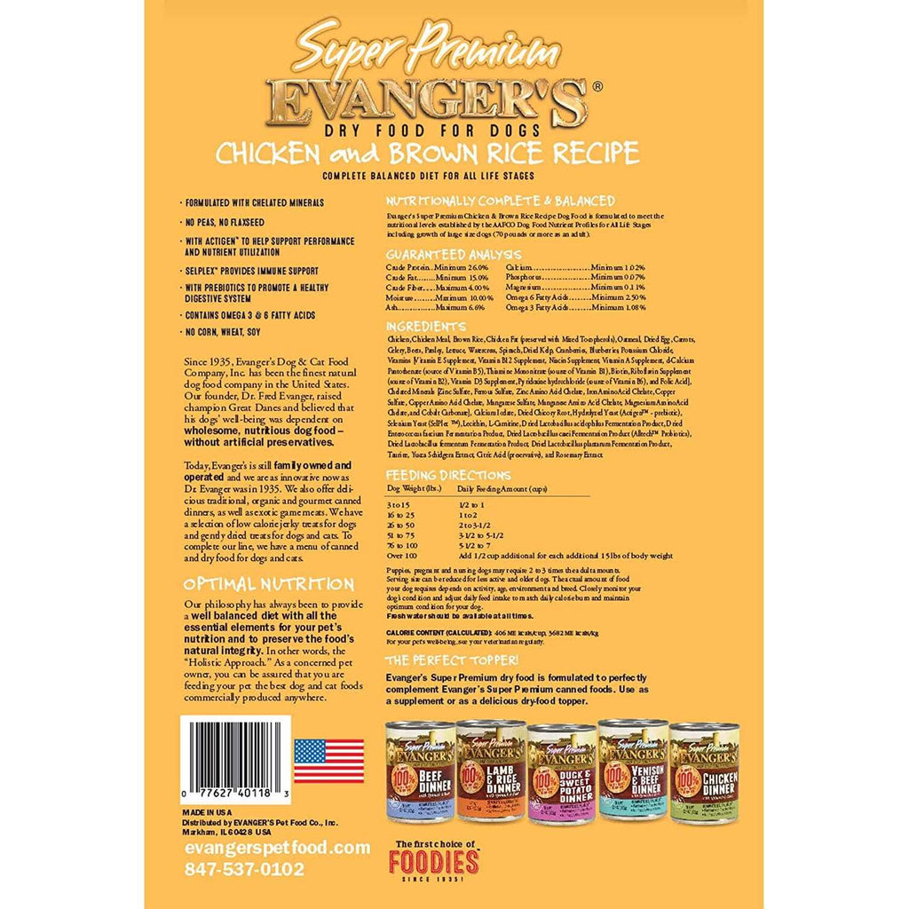 Chicken with Brown Rice Dry Dog Food R116122