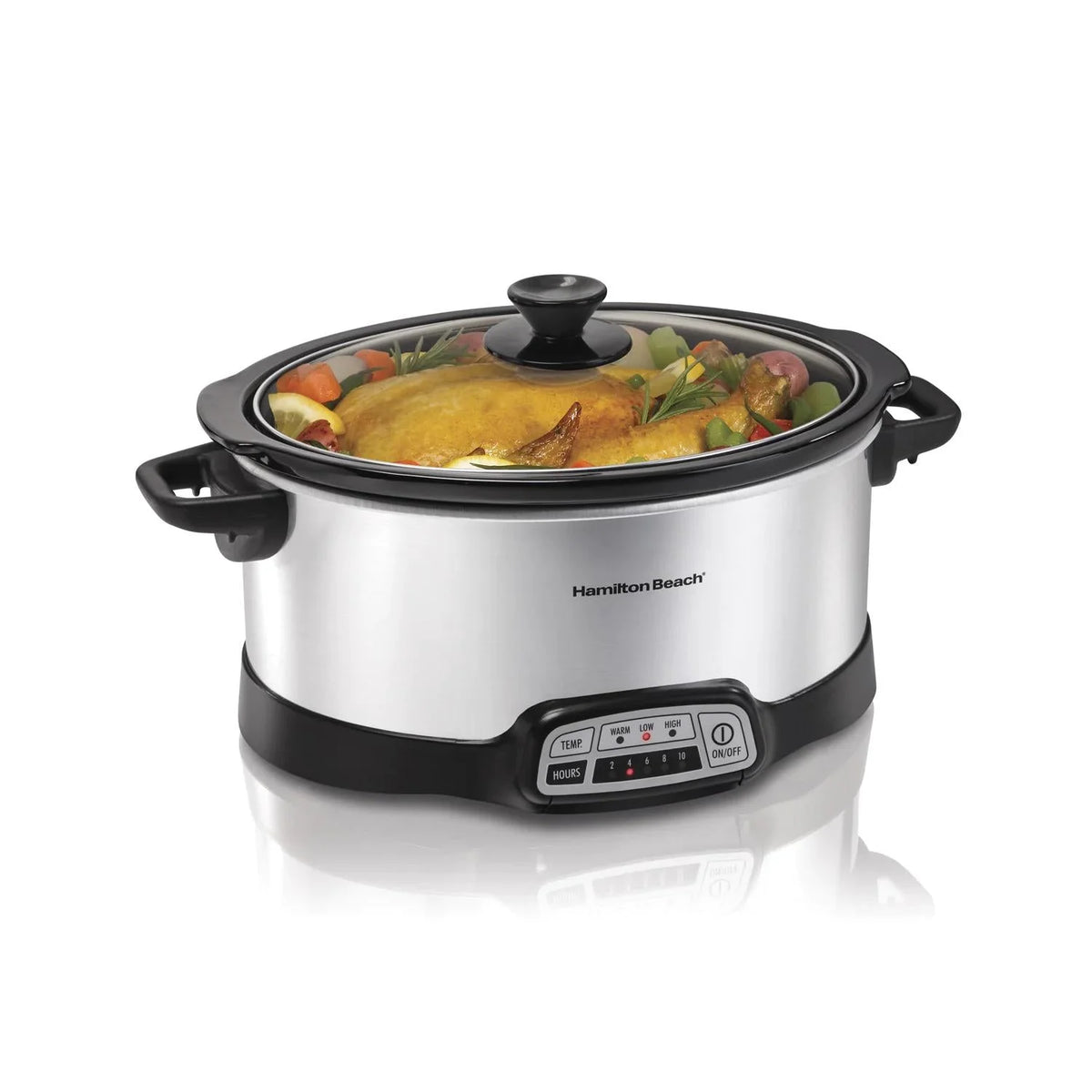 Silver 7-quart Programmable Slow Cooker I1628