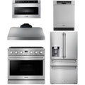 36 Gas Range, Range Hood, Refrigerator, Dishwasher and Microwave F236