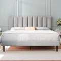 Queen Upholstered Platform Bed Frame with Headboard P89390