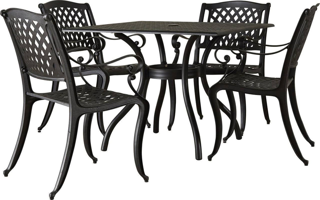 5 Piece Counter Height Metal Framed Dining Table Set G2957