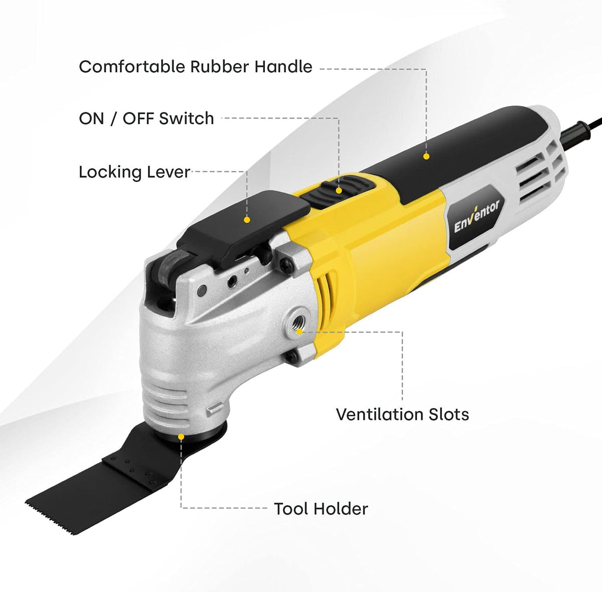 Oscillating Multitool with 6 Variable Speeds and 28pcs Accessories and Carrying Bag P29764