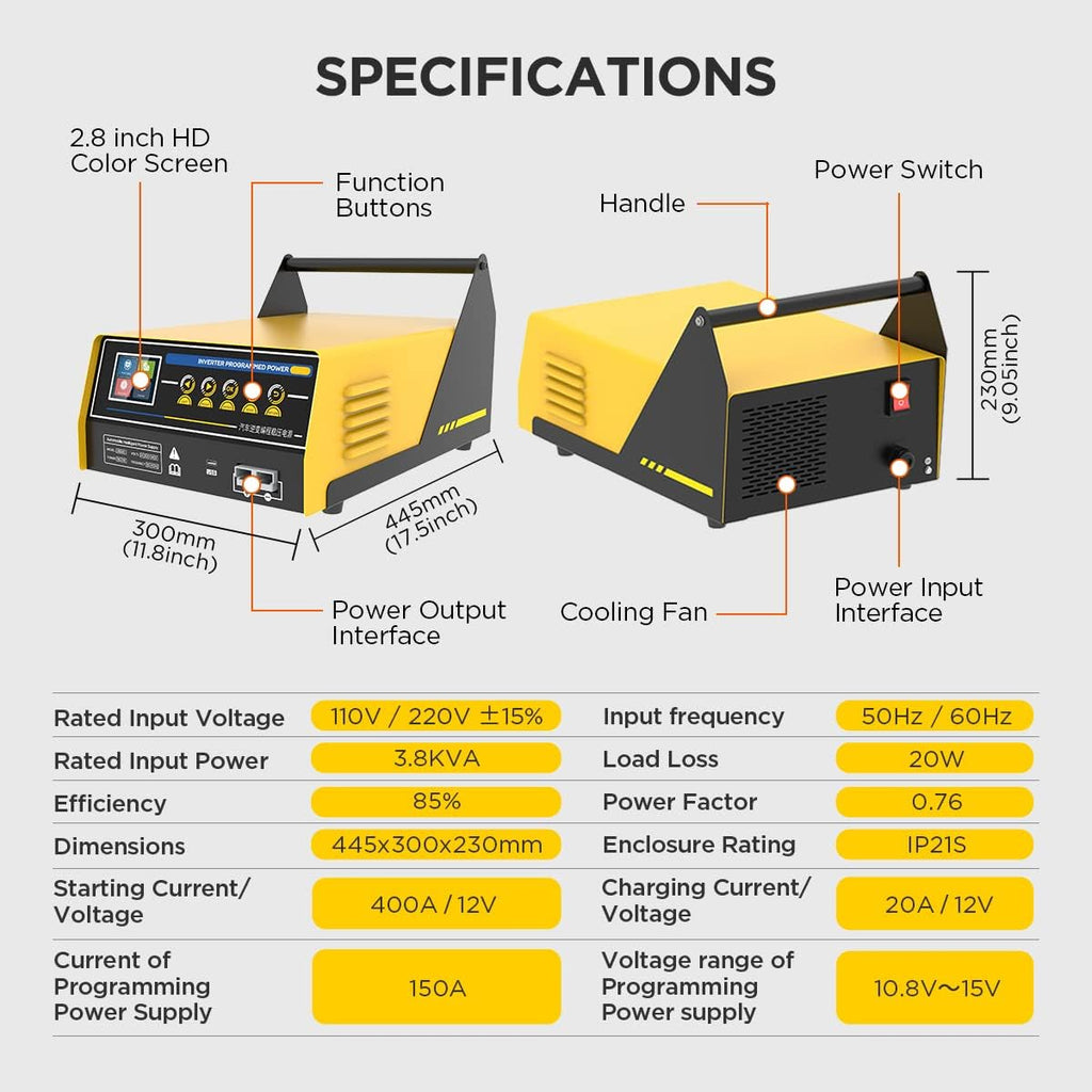 12/24V Car Battery Charger Jump Starter with LCD Display E252