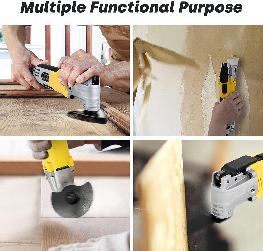 Oscillating Multitool with 6 Variable Speeds and 28pcs Accessories and Carrying Bag P29764