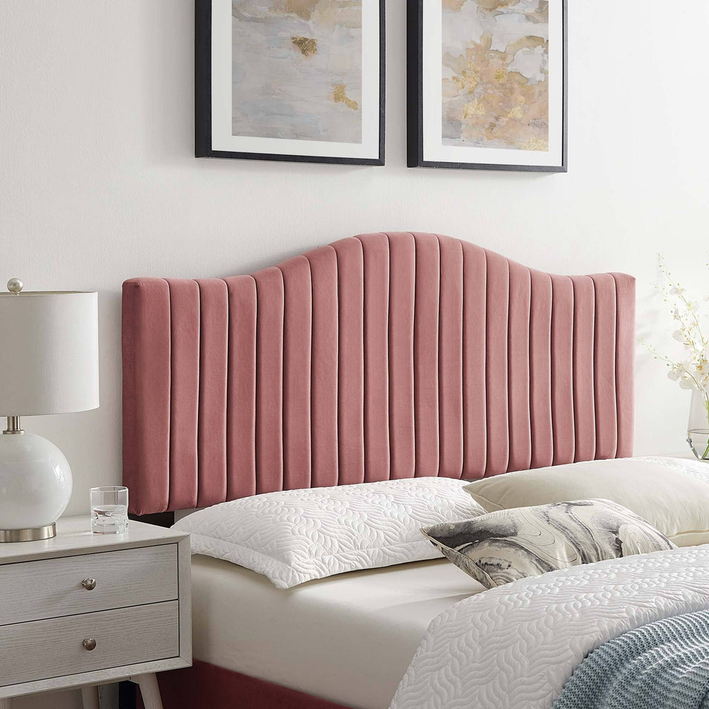 Navy Performance Velvet King/California King Headboard P202