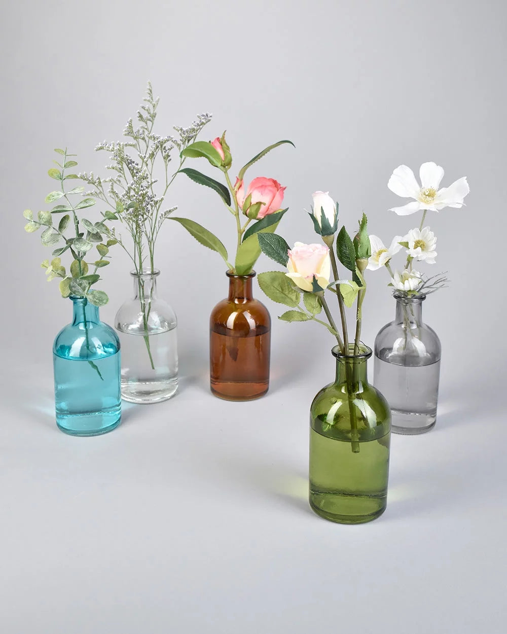 Set of 48 Clear Bud Vases O558