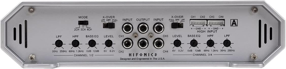 4-Channel 1000-Watt Car Audio Amplifier V605