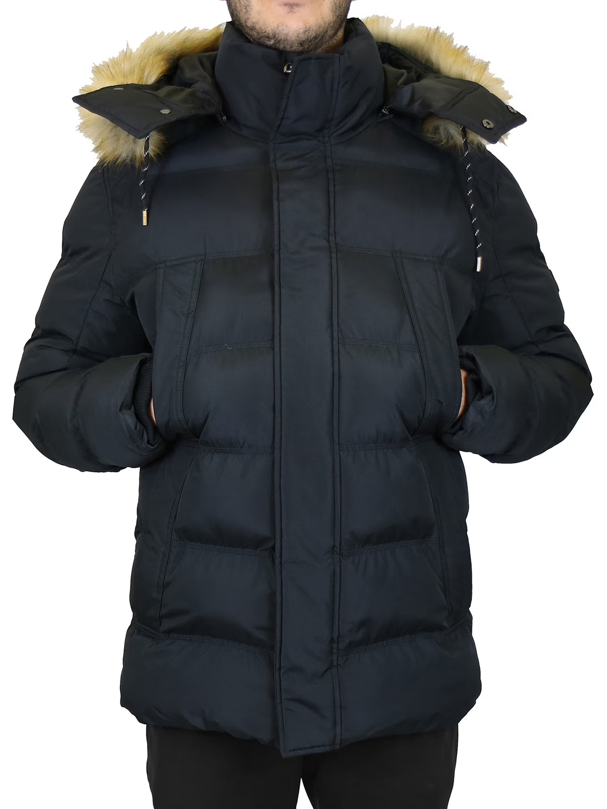 Heavyweight Long Bubble Parka Jacket Winter Coat B269114