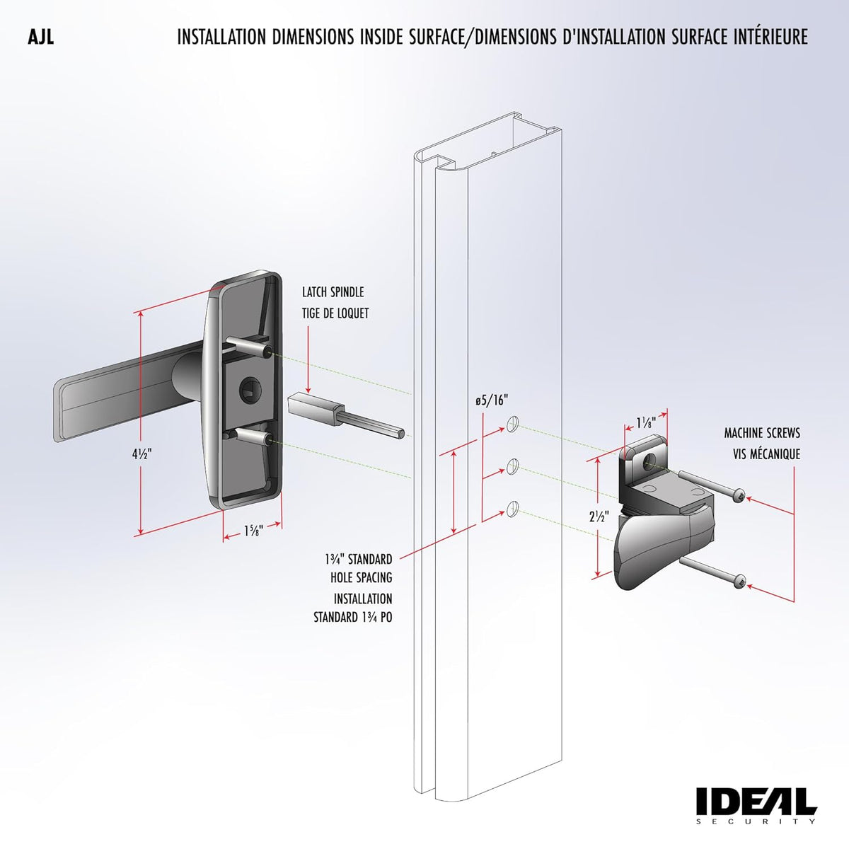 Satin Nickel Door Lever (2-Piece Set) B500