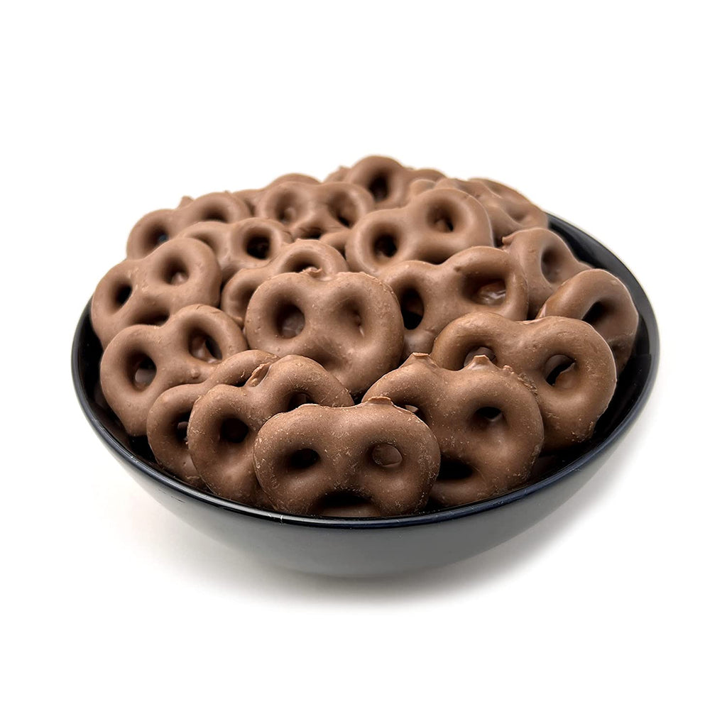 Milk Chocolate Covered Mini Pretzels, 40 Ounce N6387