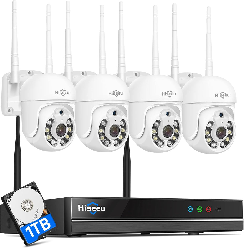 3MP Outdoor WiFi Pan/Tilt Security Camera with Floodlights G13165