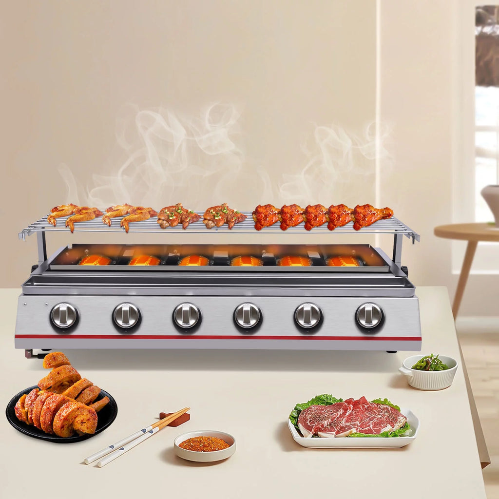 Stainless Steel 6 Burner Gas BBQ Grill I115