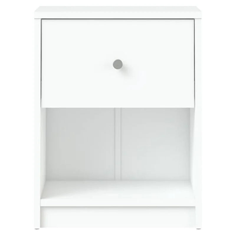 White 2 Piece Wood Dresser and Nightstand Set O997