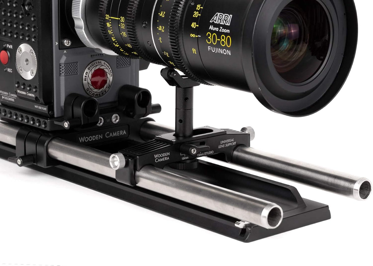 Universal Lens Support with Rolling Y-Bracket and Height Extension Posts L956