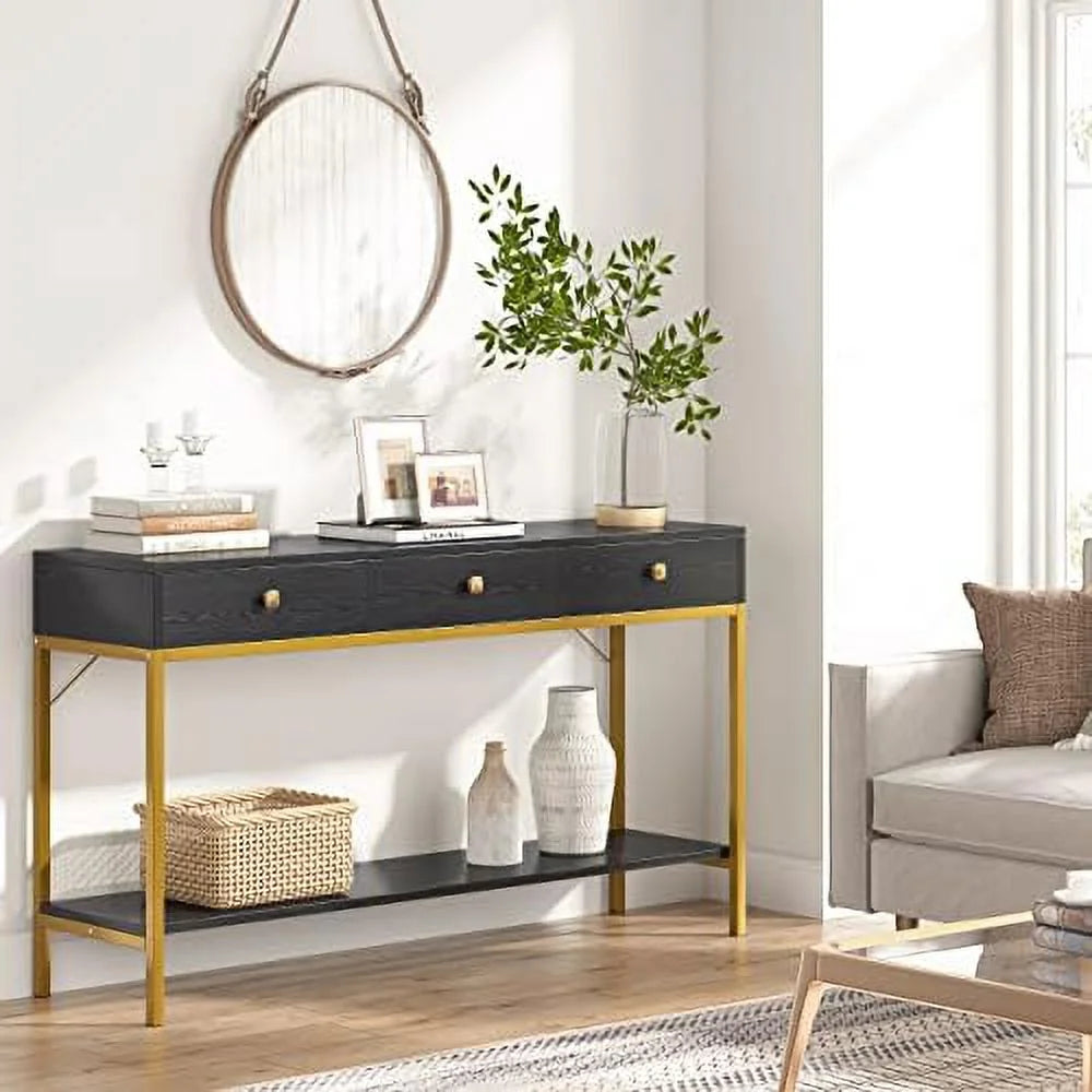 Console Table with Drawers and Shelves B3650