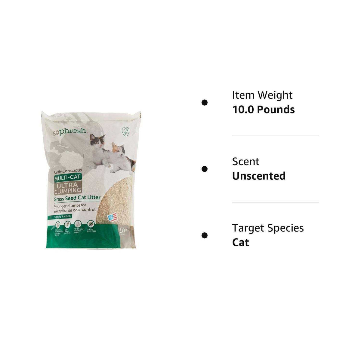 Extreme Clumping Scented Grass Seed Cat Litter A362